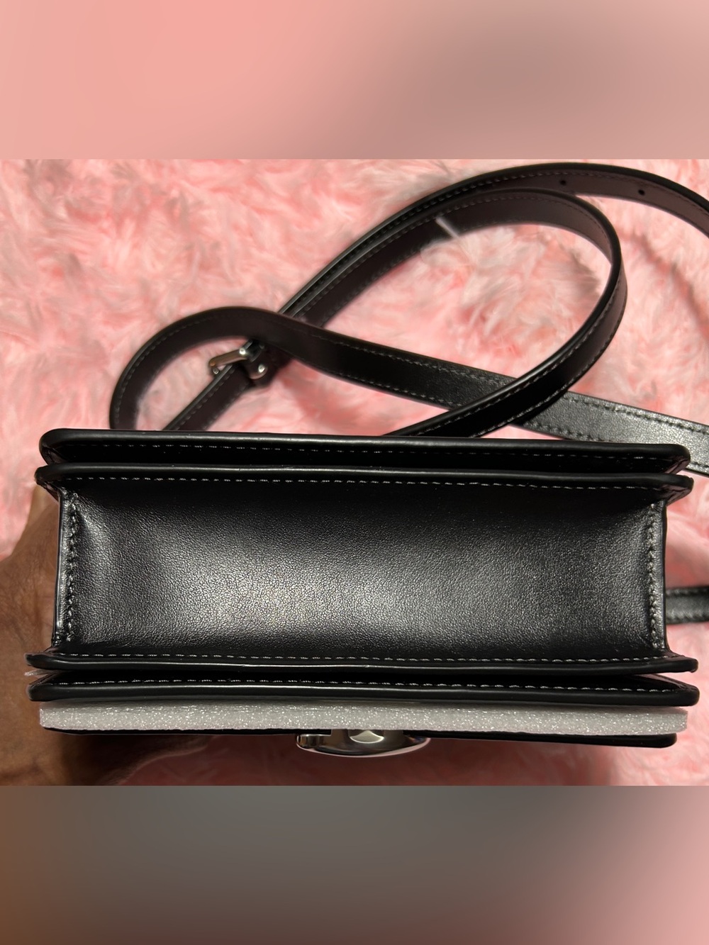 COACH Bandit Crossbody/Black-Silver - Picture 7 of 12